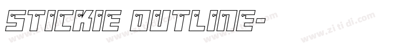 Stickie Outline字体转换